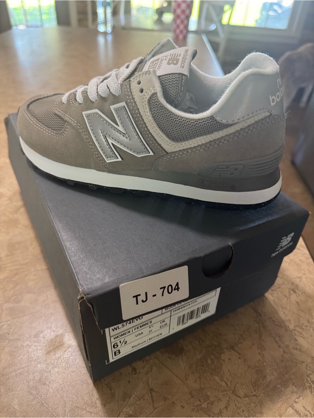 New Balance Taupe/Gray Men's Athletic Sneaker